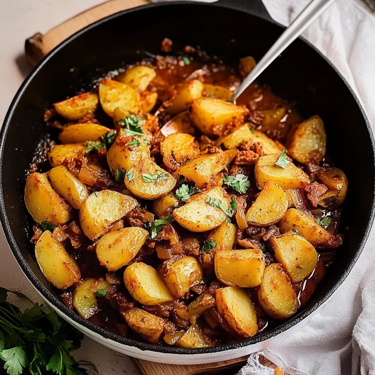 Rosenkohl Pfanne mit Kartoffeln