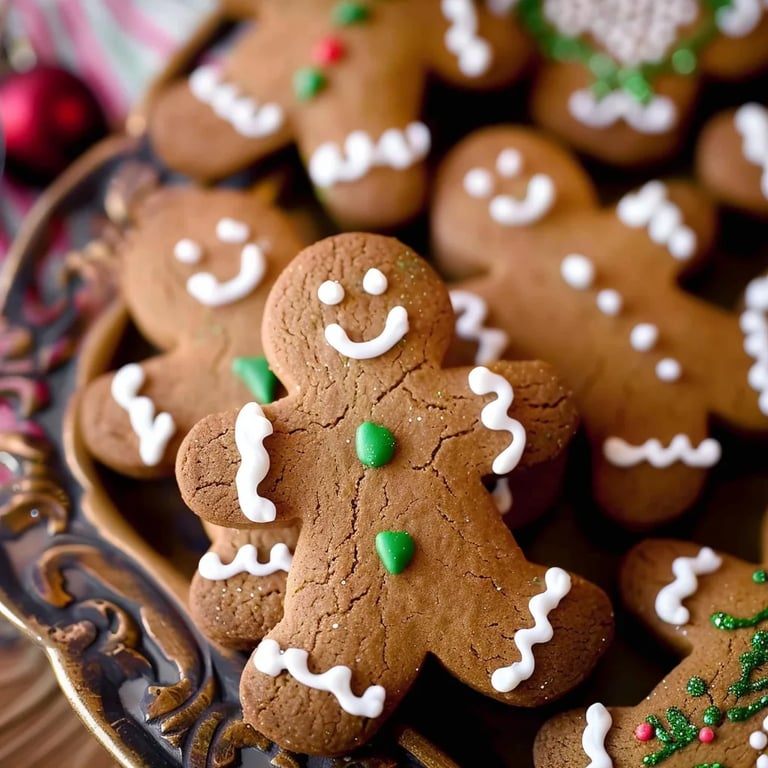 De délicieux petits bonshommes en pain d’épices pour Noël
