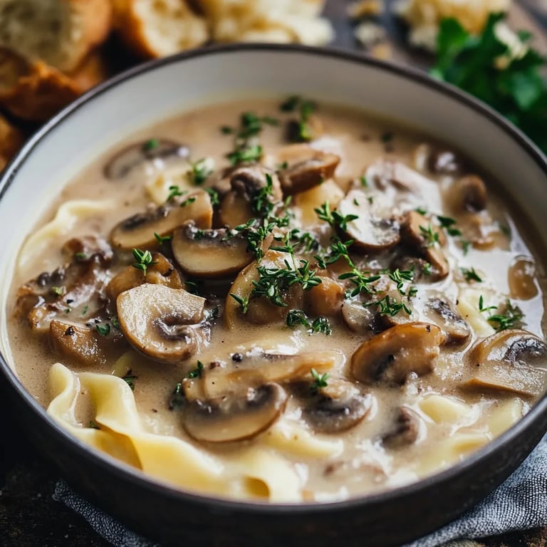 Cremige Champignon-Rahmsauce