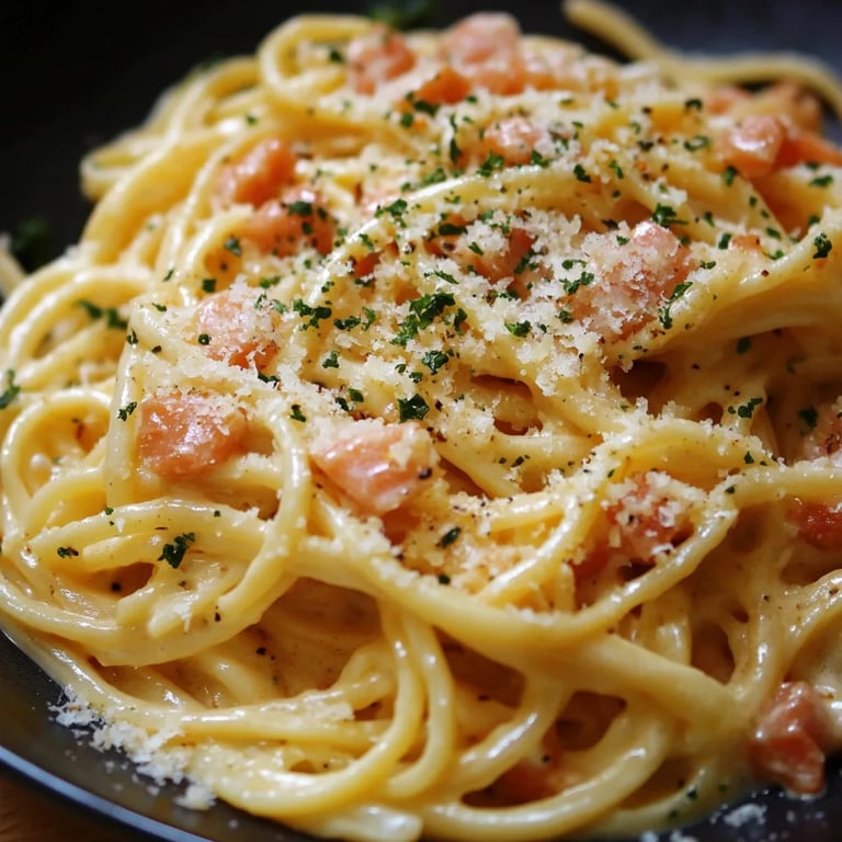 Smoked Salmon Carbonara