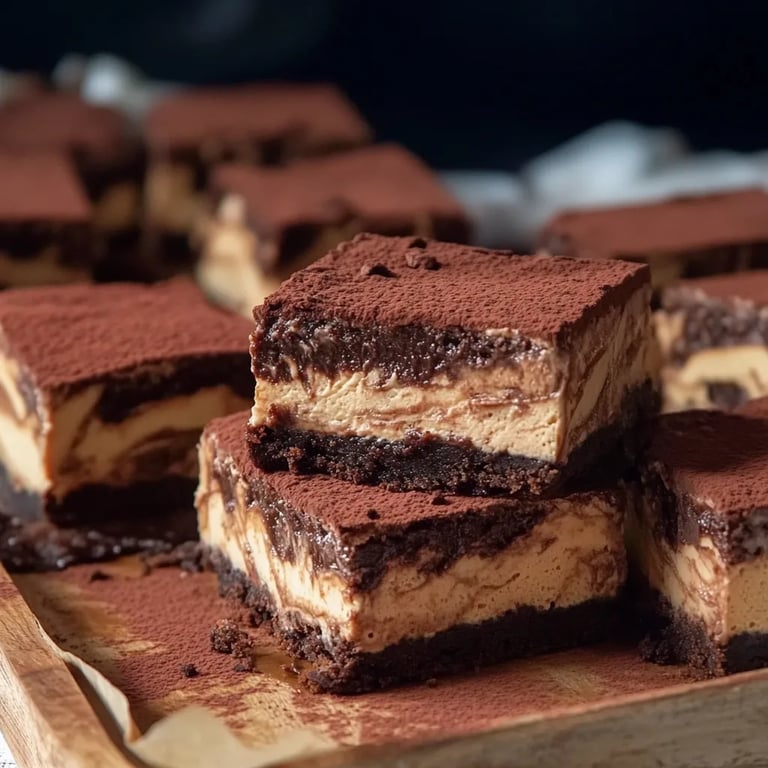 Einfache Tiramisu Brownies