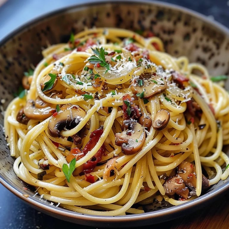 Spaghetti mit Rosenkohl