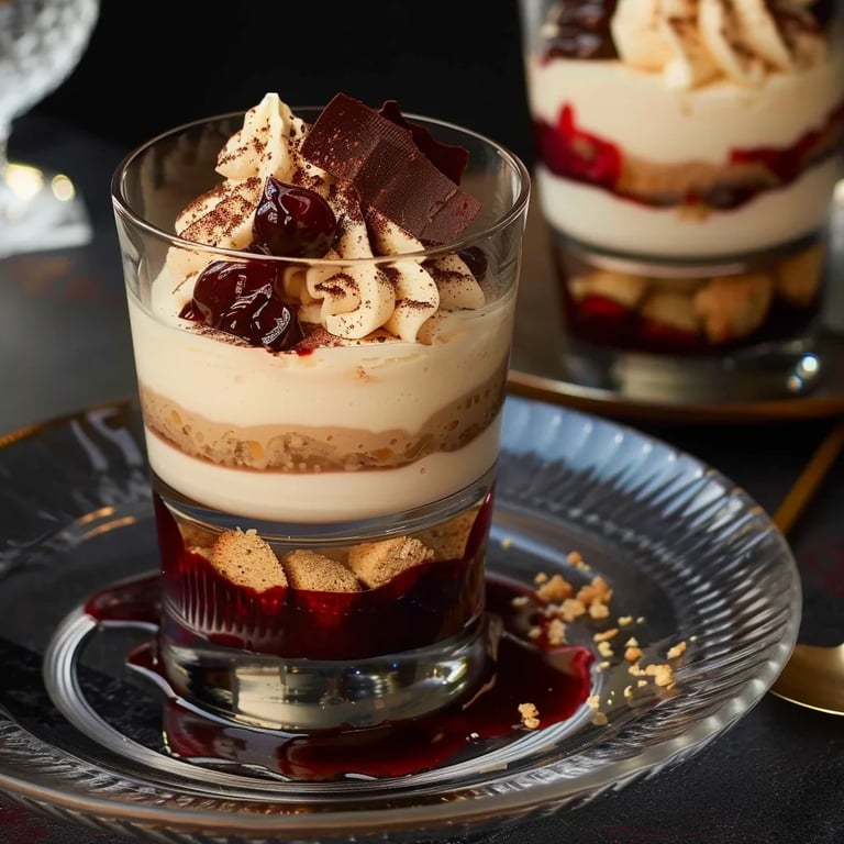 36 weihnachtliche Desserts im Glas