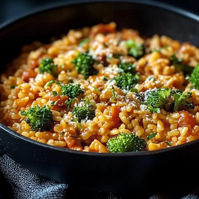 Gebratener Brokkoli mit Reis