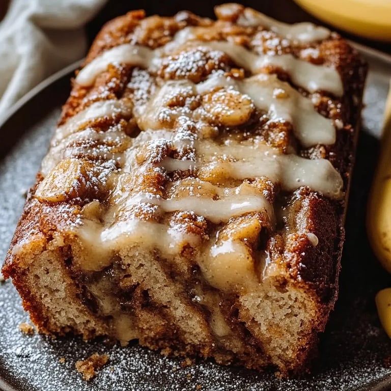 Hausgemachtes Bananenbrot mit Zimtwirbel