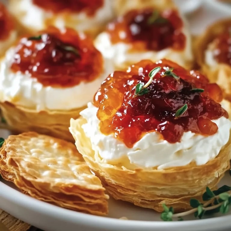 Pepper Jelly Cream Cheese Appetizer Dip and Bites