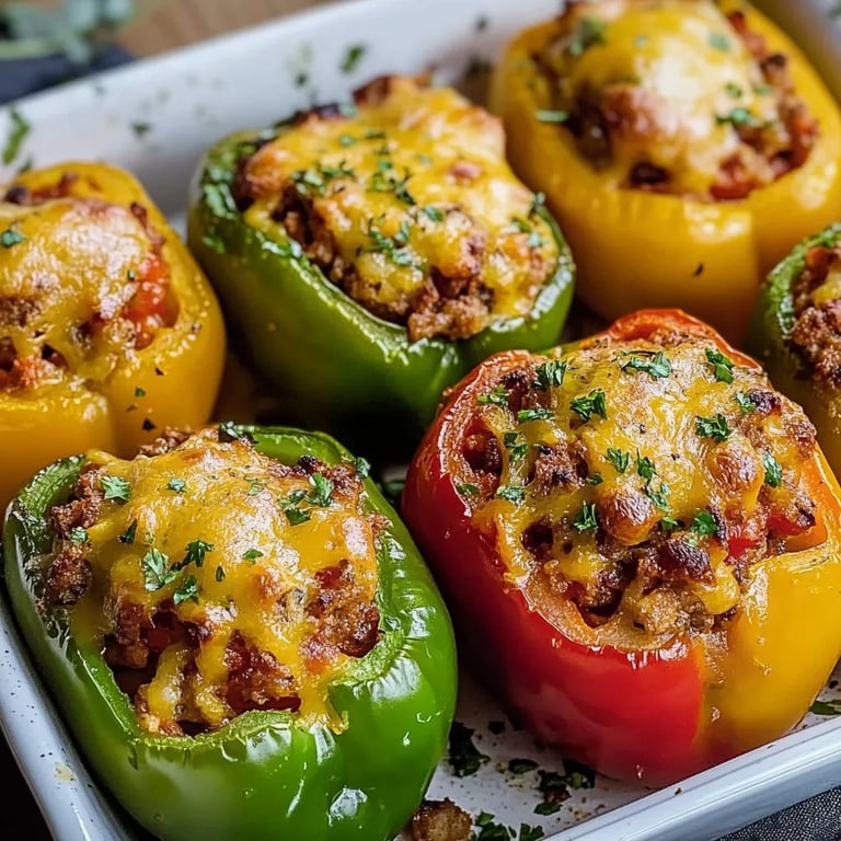 EINFACHE GEFÜLLTE PAPRIKA