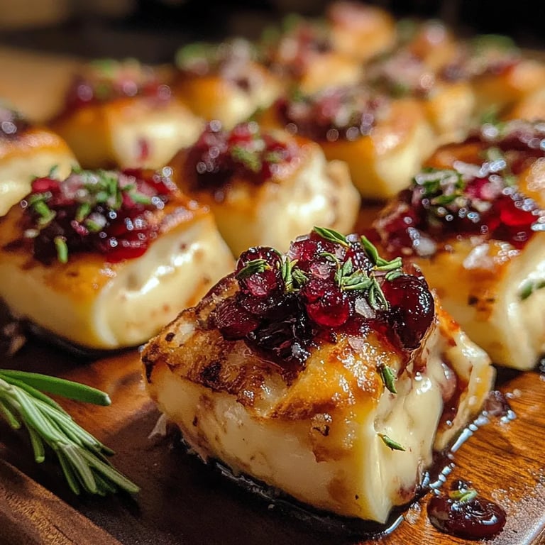 Baked Cranberry Brie Bites