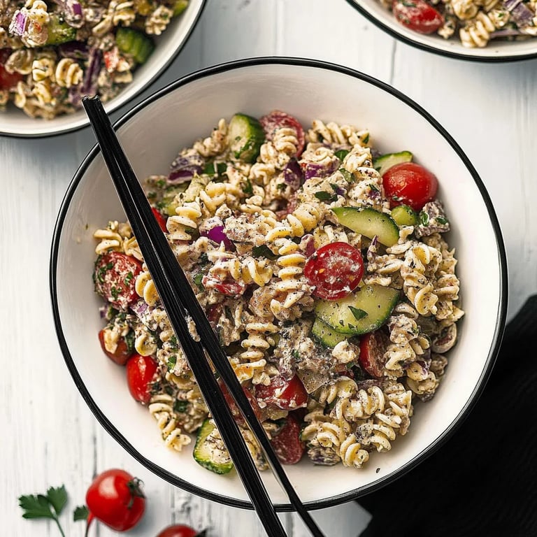 Hälsosam tonfiskpastasallad: Ett fantastiskt ultimat recept