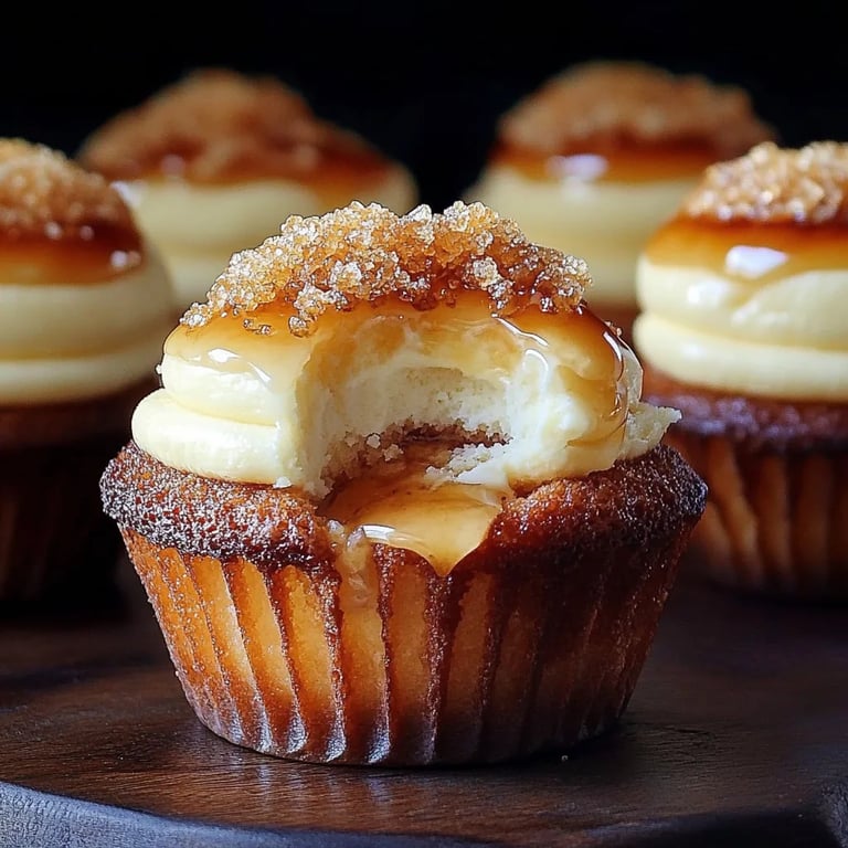 Delicious Vanilla Bean Crème Brûlée Cheesecake Cupcakes