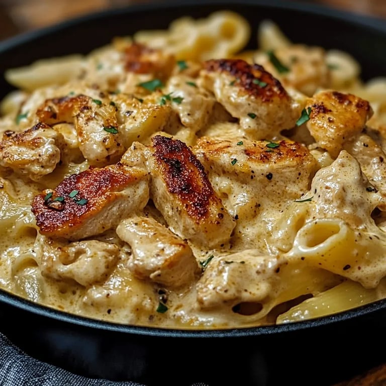 Cremige Cajun-Hähnchen-Pasta