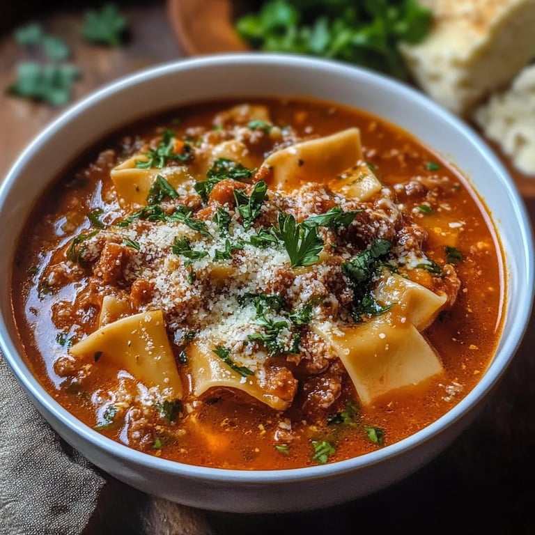 Easy TikTok Lasagna Soup