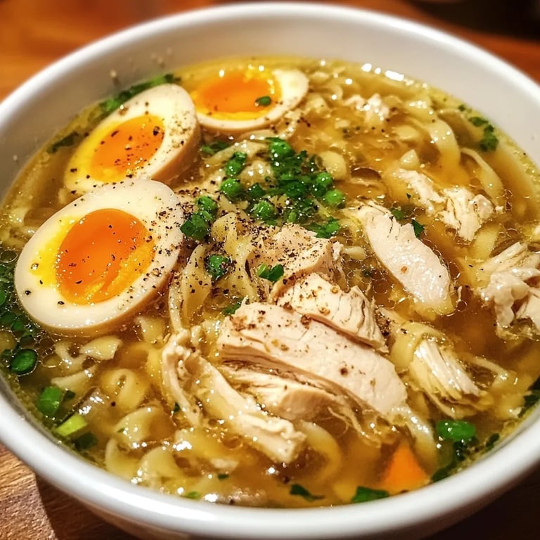 Chicken Noodle Soup w/ Egg Noodles