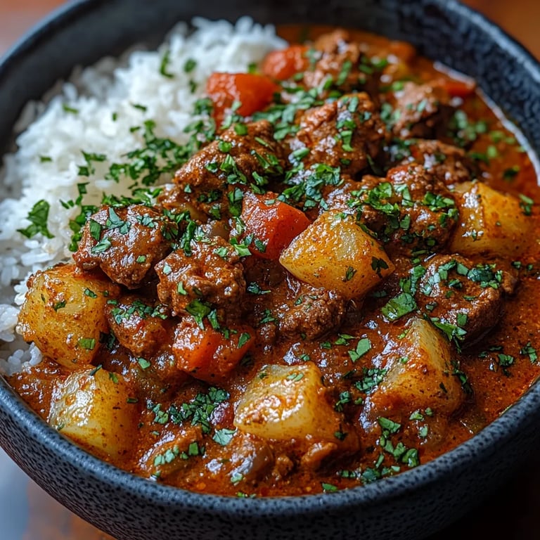 Curry de Cordero y Res Estilo Madras: La Increíble Receta Última