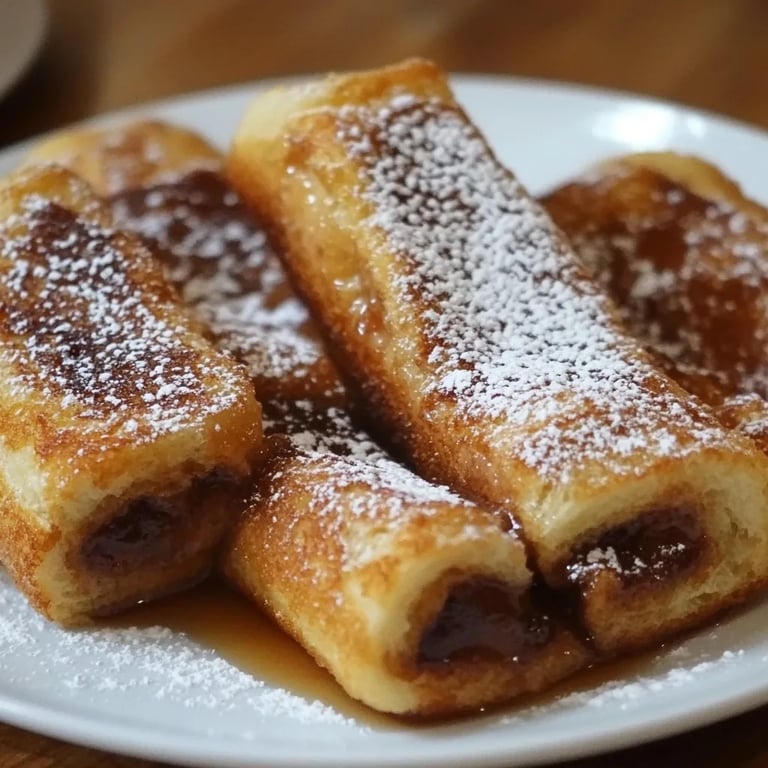 French Toast Rolls mit Nutella und Zimt: Ein Unglaubliches Ultimatives Rezept für 4 Personen