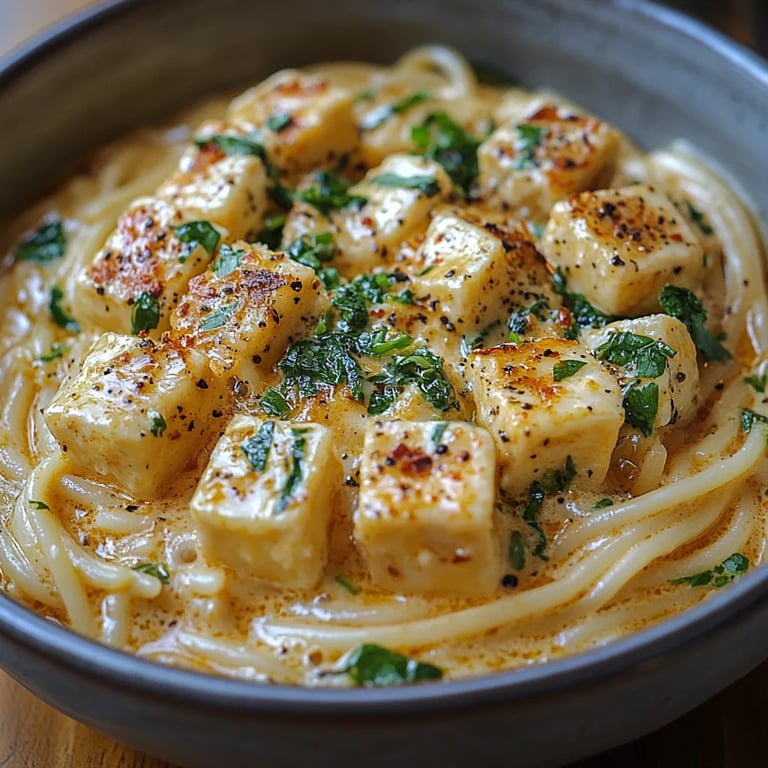 Proteinreiche cremige Tofu-Pasta: Ein unglaubliches ultimativen Rezept für gesunde Genussmomente