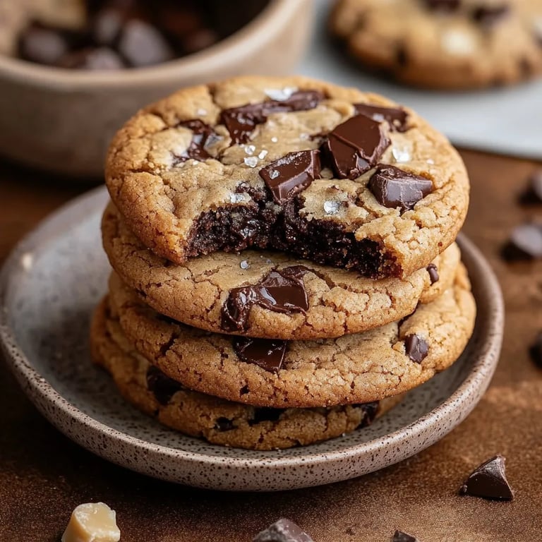 Butterbraune Schokoladenkekse