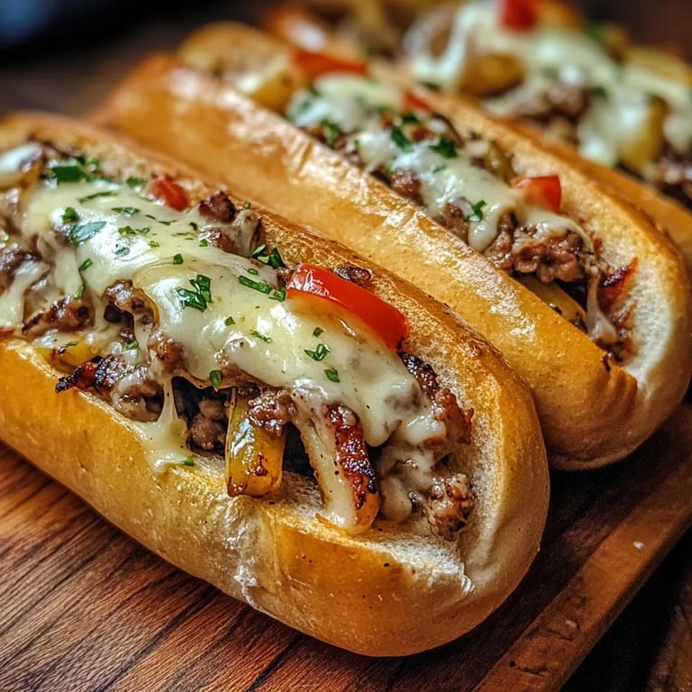 Hähnchen Cheesesteaks