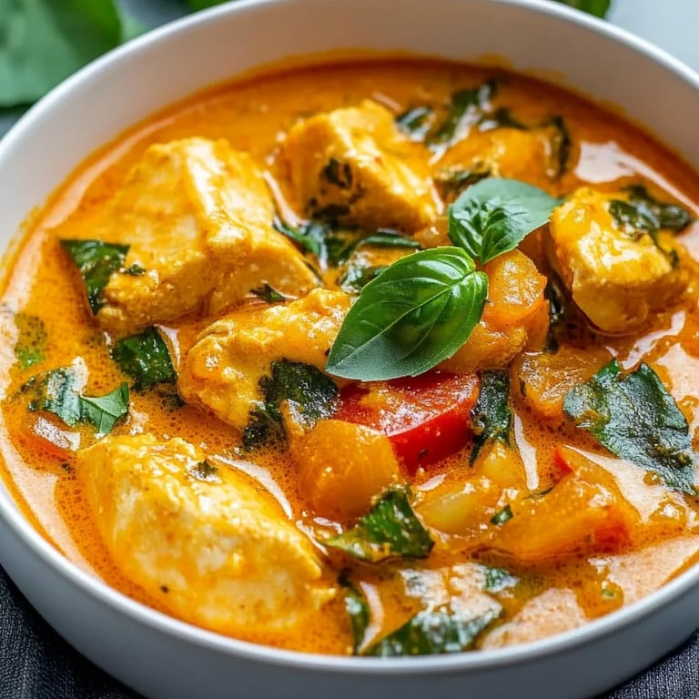 Hähnchen- und Kürbis-Thai-Curry