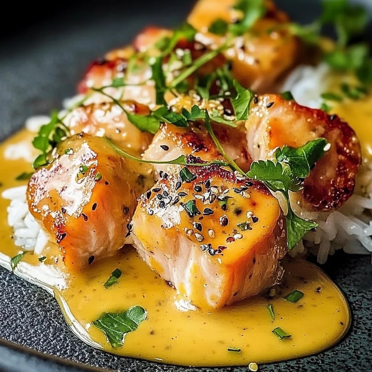 Schnelles Honig Senf Hähnchen mit Reis