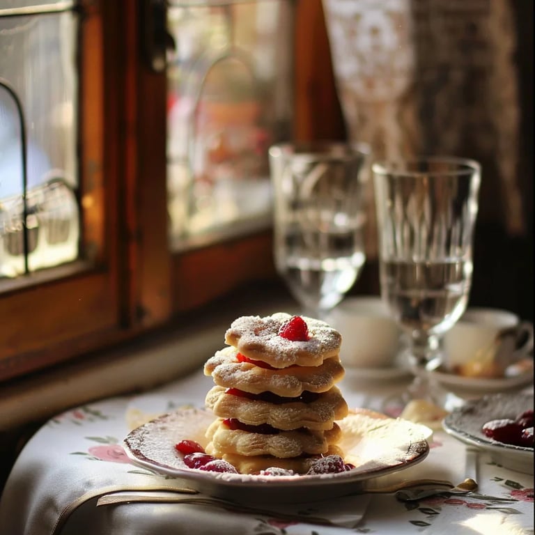Omas leckere Spitzbuben mit Himbeermarmelade