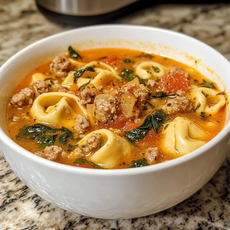 Italian Sausage Tortellini Soup