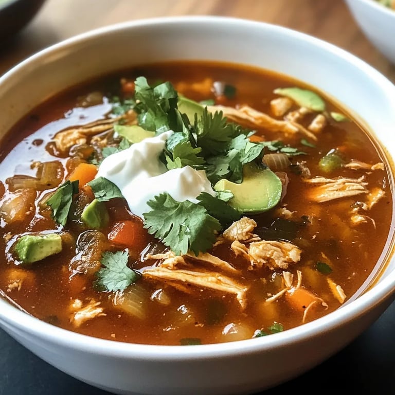 Spicy Chicken Taco Soup