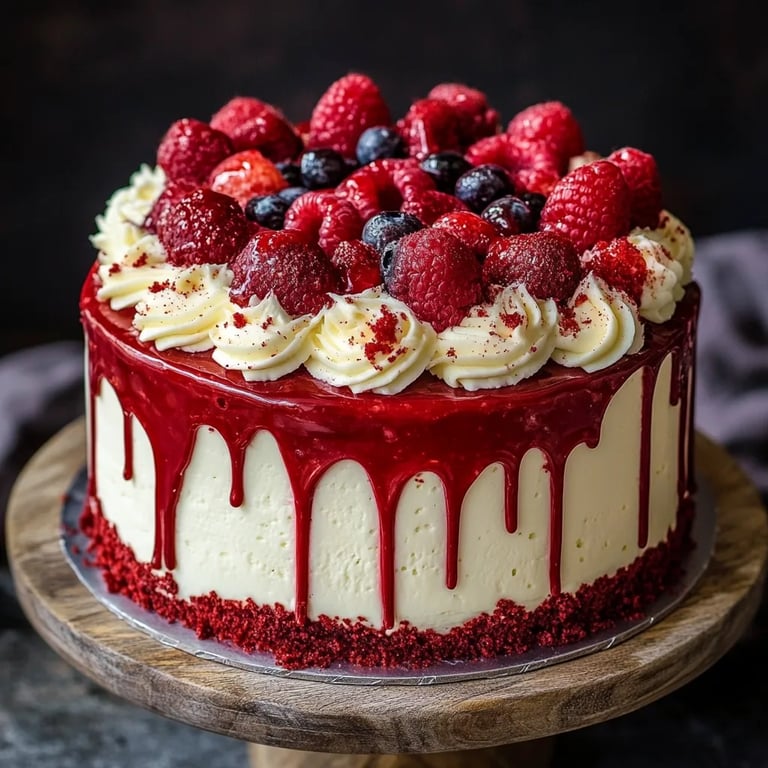 Red Velvet Cheesecake Cake