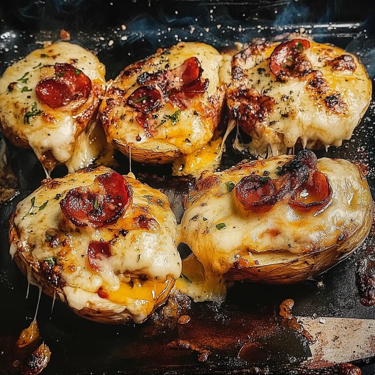 Gefüllte Kartoffeln Nach Flammkuchen-Art