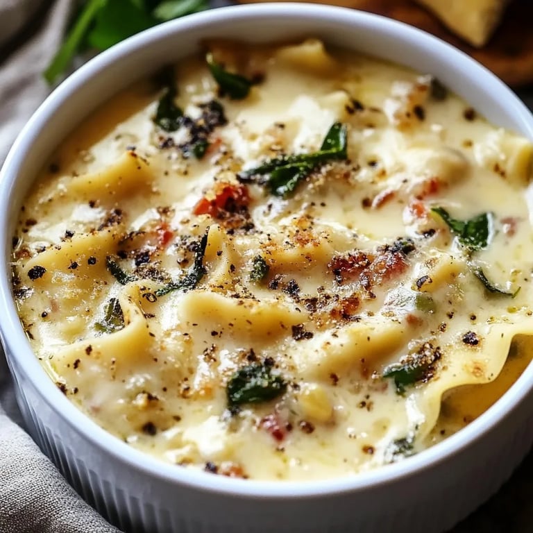 White Lasagna Soup