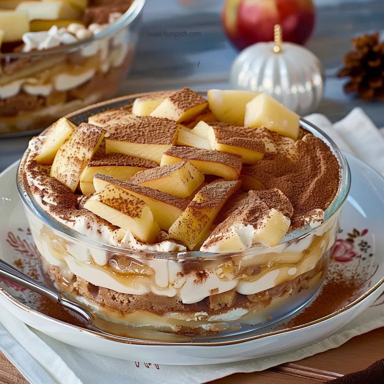 Gebackenes Apfel-Spekulatius-Tiramisu