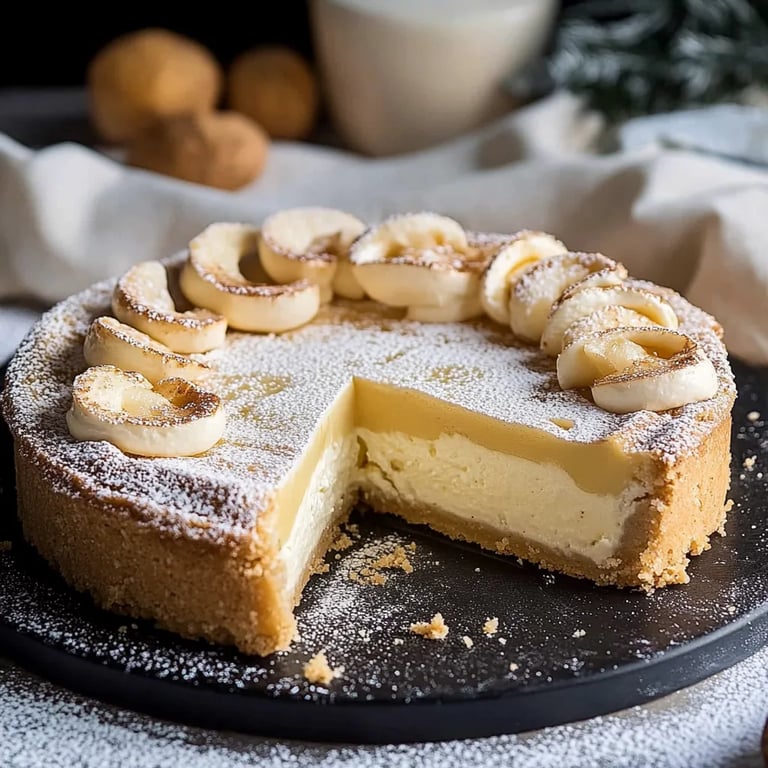 Vanillekipferl Käsekuchen