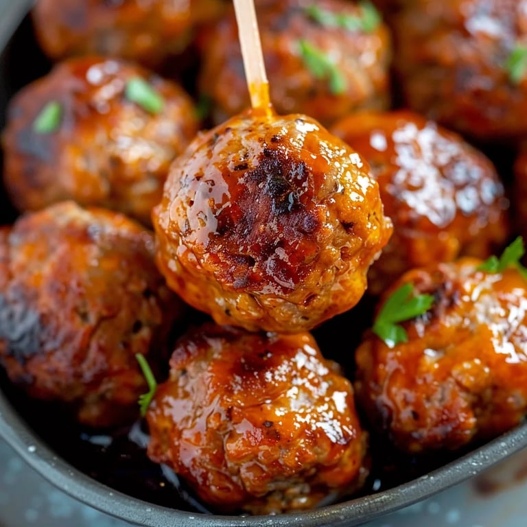 Cranberry BBQ Crockpot Meatballs