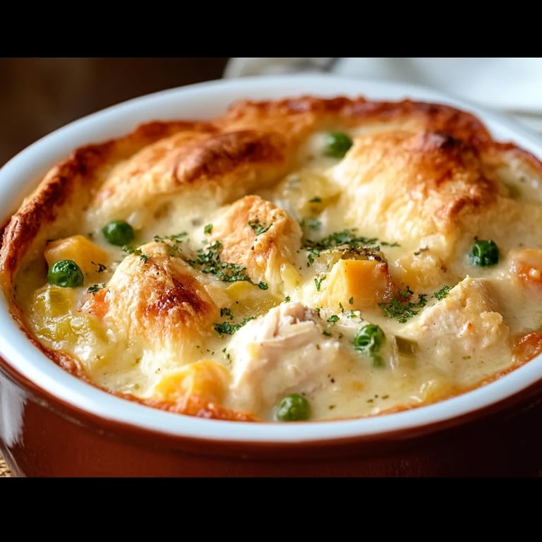 Easy Homemade Chicken Pot Pie Casserole Recipe