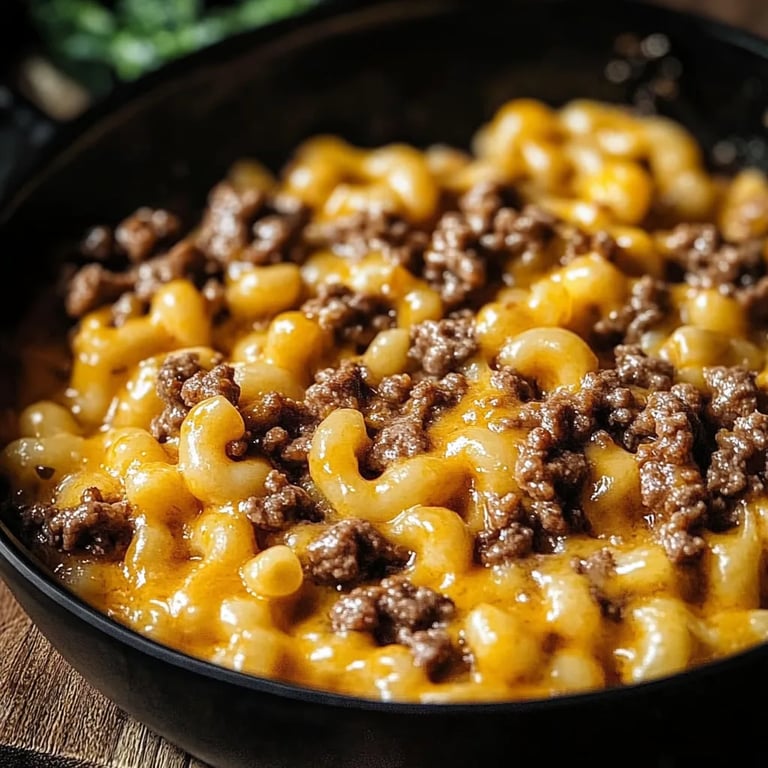 Cozy Cheesy Hamburger Helper