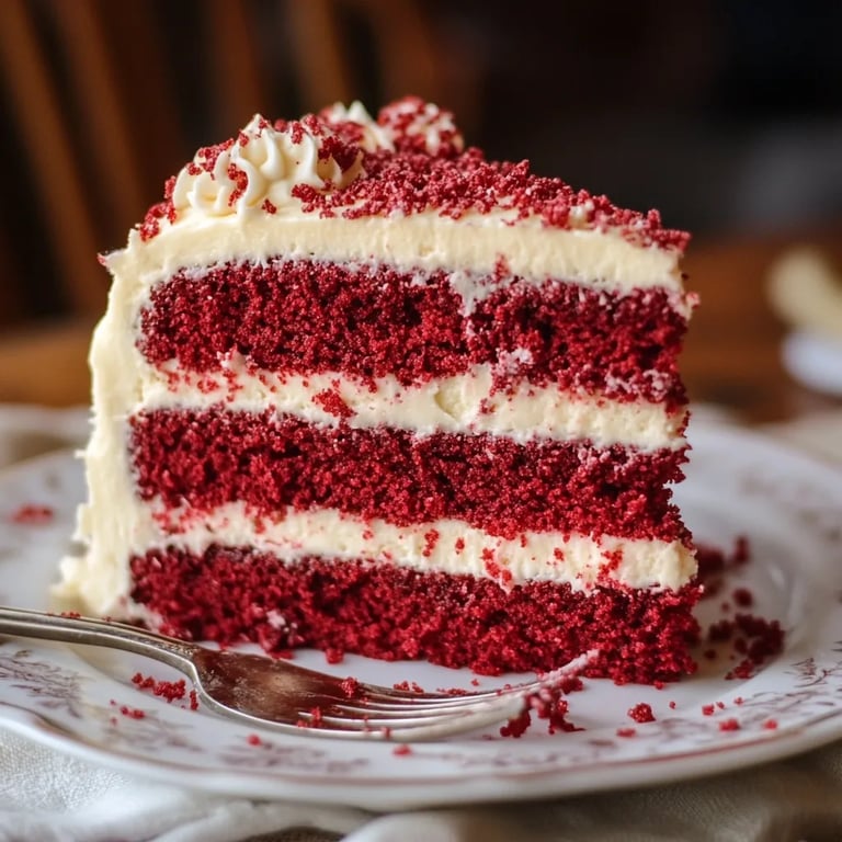 Red Velvet Birthday Cake with Cream Cheese Frosting