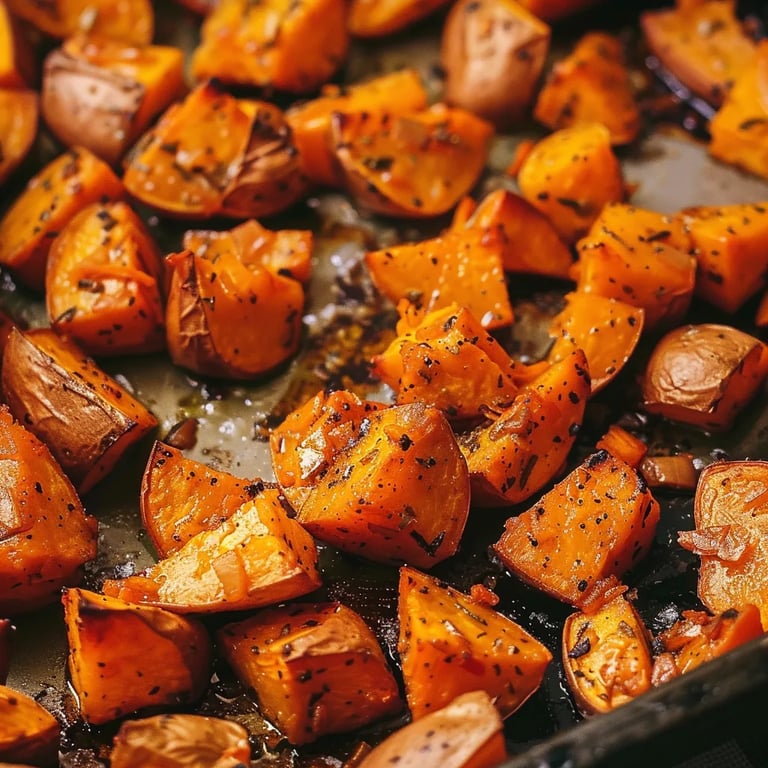 Savory Roasted Sweet Potatoes