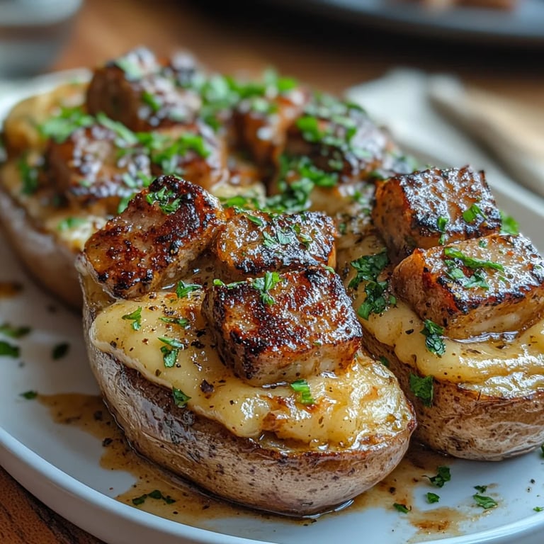 Ofenkartoffel mit Steakstücken: Ein Unglaubliches Ultimatives Rezept für 1