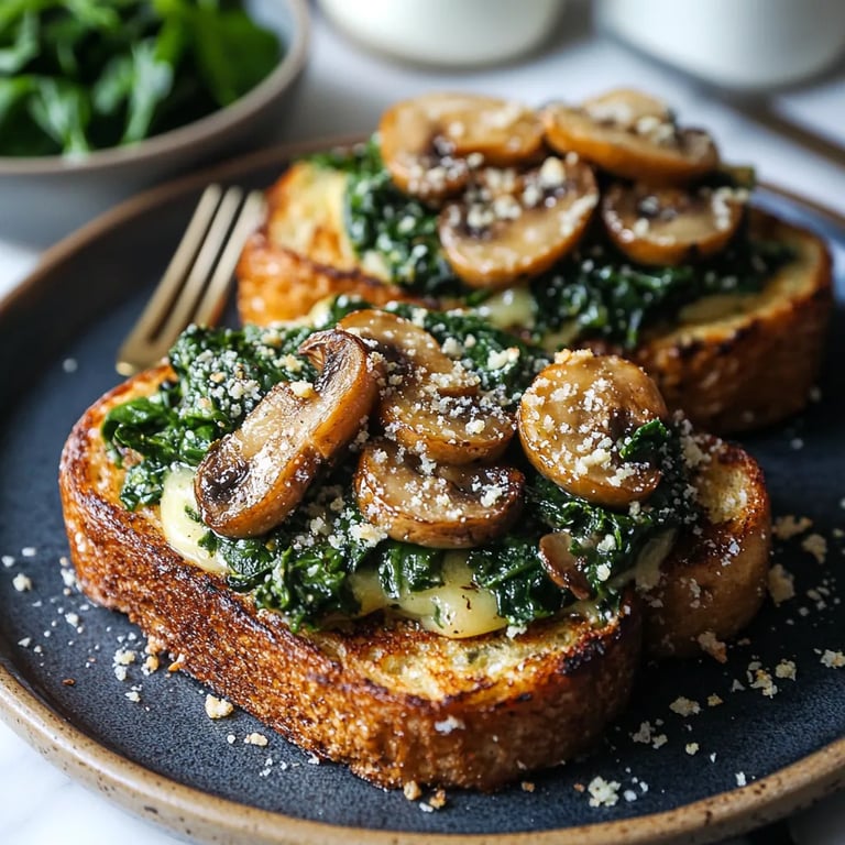 French Toasts with Spinach & Mushrooms: An Incredible Essential Recipe