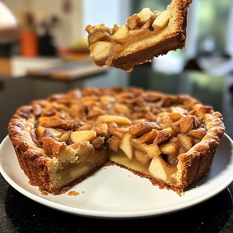 Saisonal-Festlicher Bratapfelkuchen mit Marzipan