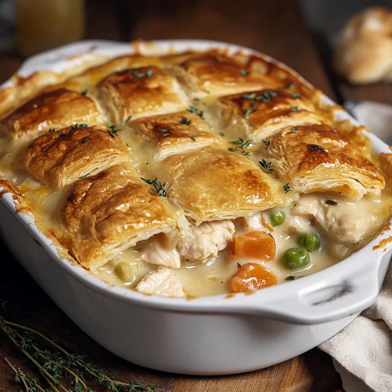 Easy Homemade Chicken Pot Pie Casserole Recipe