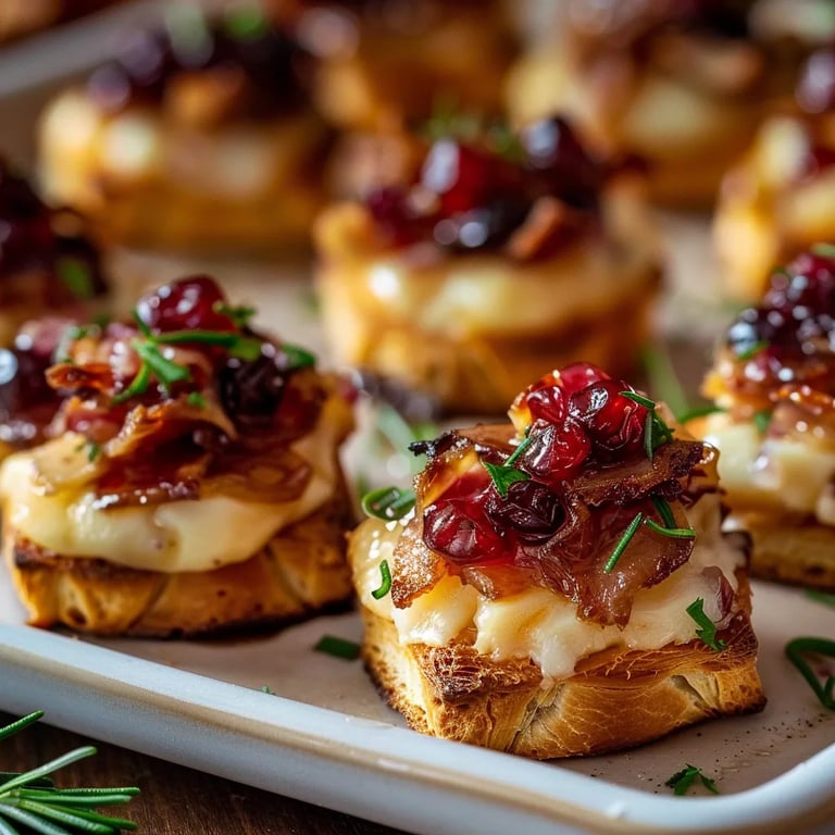 Baked Cranberry Brie Bites