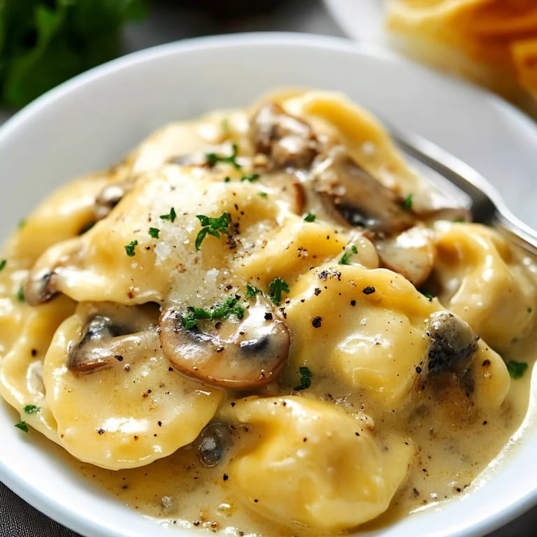 Pilzsauce für Ravioli