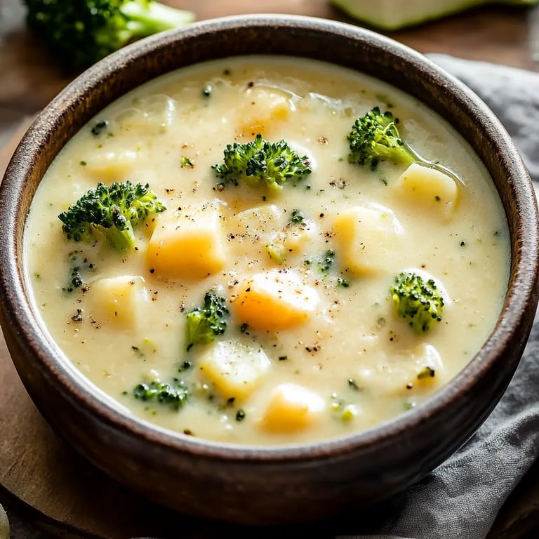 Best Broccoli Potato Cheese Soup Recipe