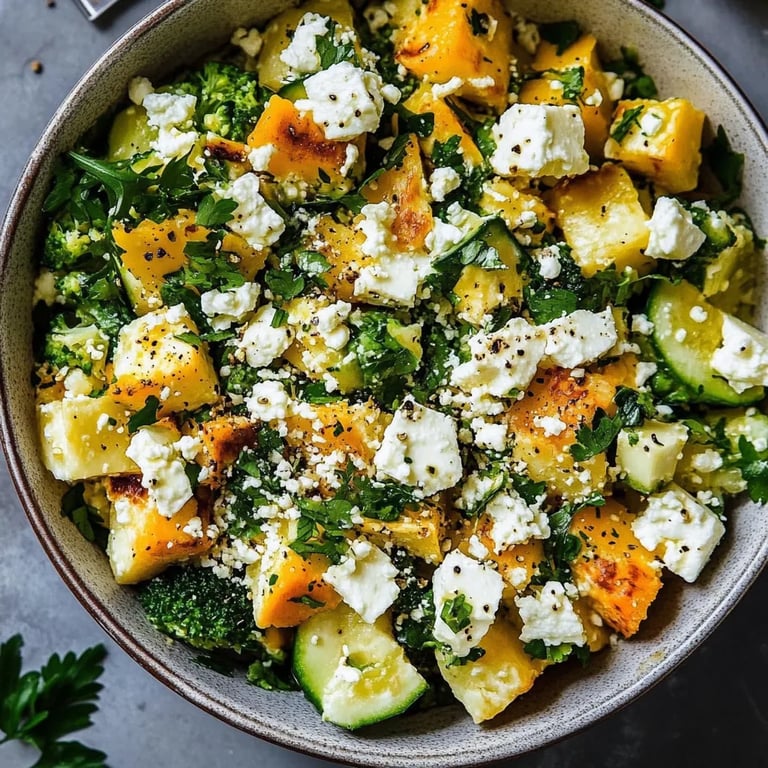 Süßkartoffel-Brokkoli-Auflauf mit Feta