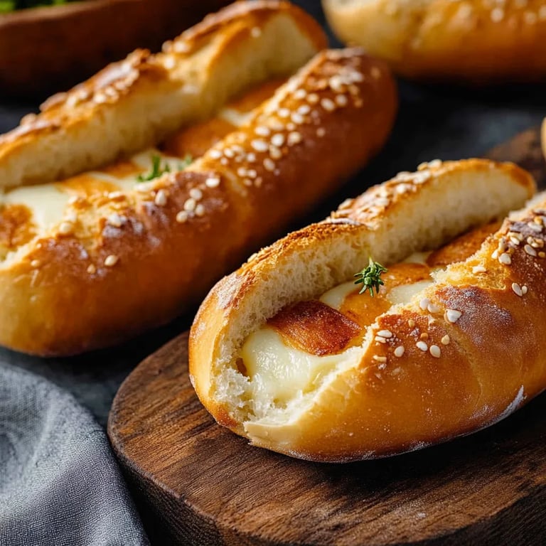 Gefüllte Frühstücksbrötchen