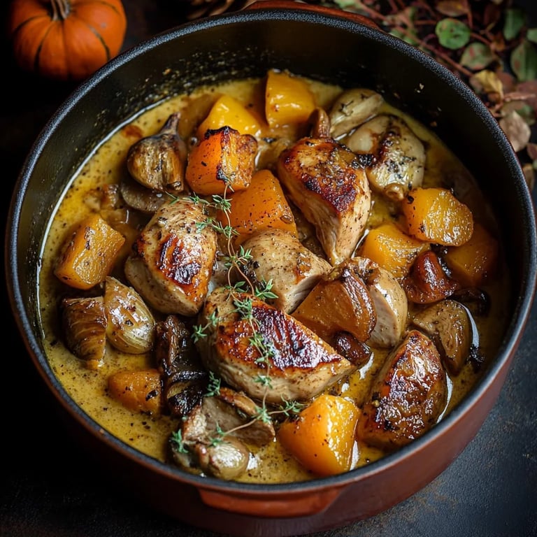 Blanquette de Dinde Automnale au Potiron et Marrons : Une Recette Incroyable Ultime