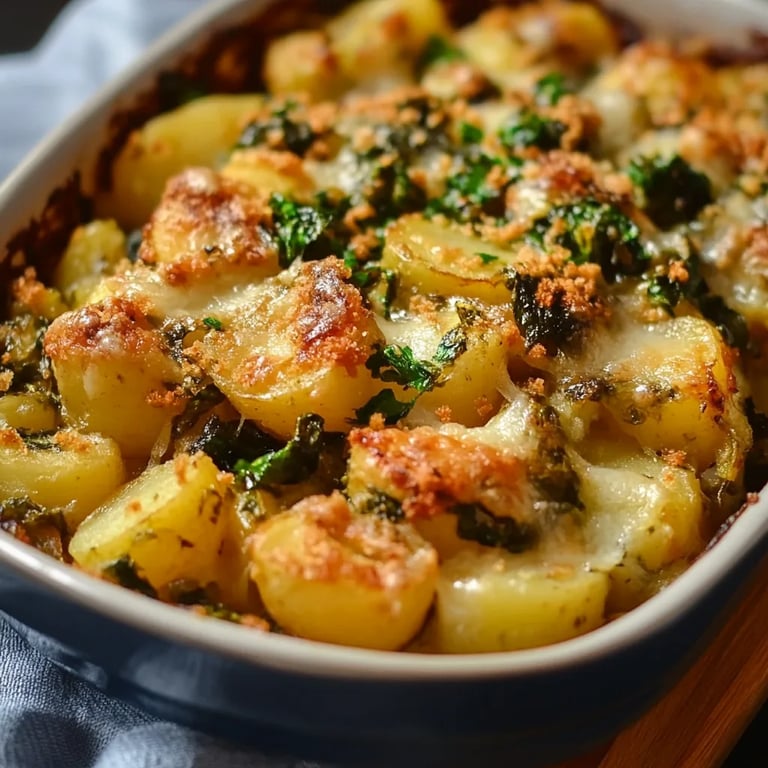 Kartoffel-Rosenkohl-Auflauf