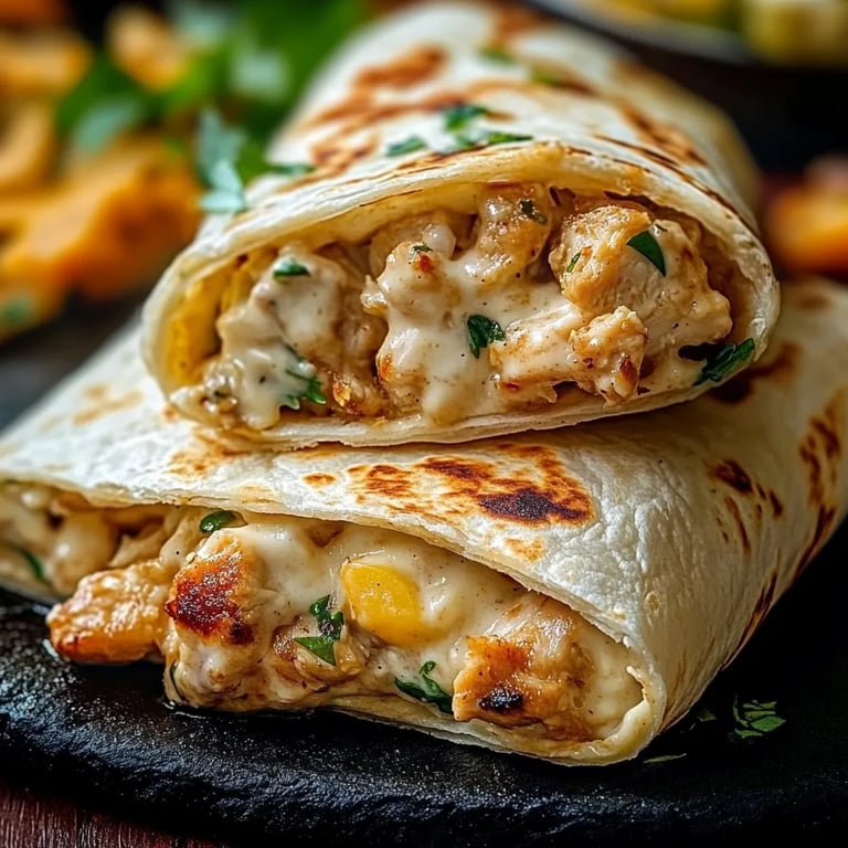 Cheesy Garlic Chicken Wraps: An Incredible Ultimate Recipe