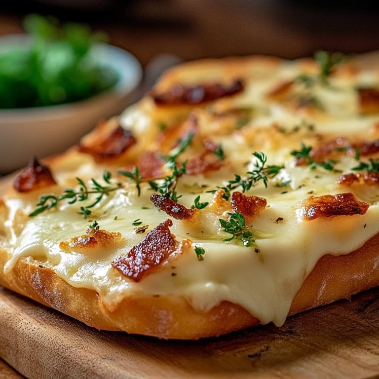 Fladenbrot mit Hüttenkäse